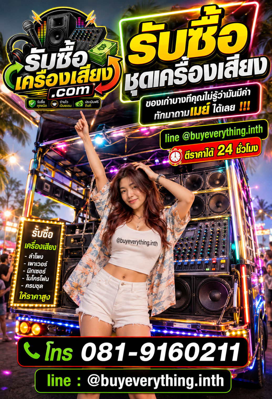 รับซื้อชุดเครื่องเสียง ติดต่อรับซื้อถึงที่ ตอบเร็ว จ่ายเงินสด
