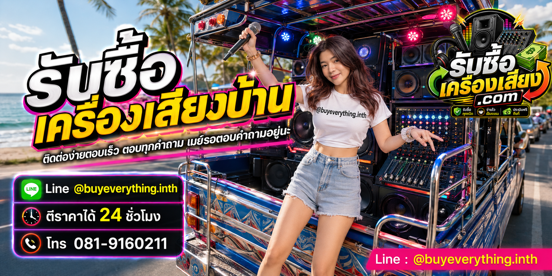 รับซื้อเครื่องเสียงบ้าน ติดต่อทาง Line @buyeverything.inth โทร 081-9160211
