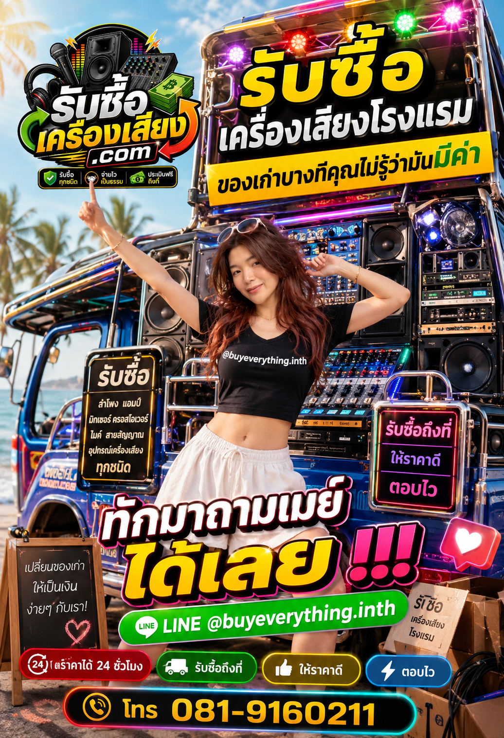 รับซื้อเครื่องเสียงโรงแรม ติดต่อเร็ว รับซื้อถึงที่ ให้ราคาดี