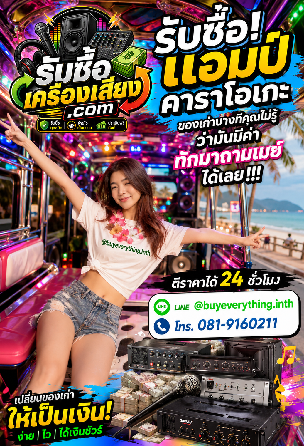 ติดต่อรับซื้อแอมป์คาราโอเกะ ตอบเร็ว รับซื้อถึงที่