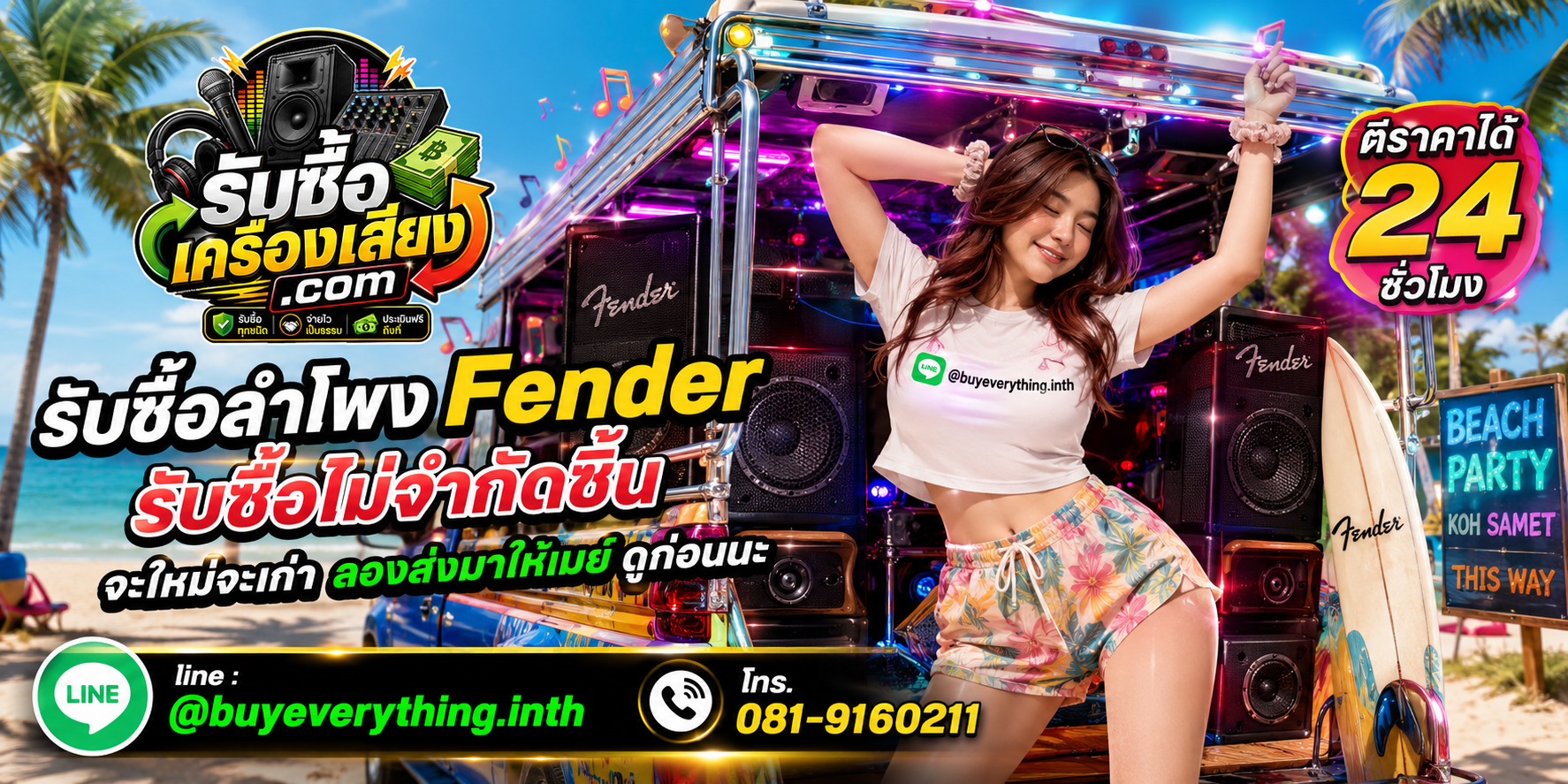 รับซื้อลำโพง Fender ทุกชนิด ให้ราคาดี จ่ายไว เป็นธรรม ประเมินฟรี