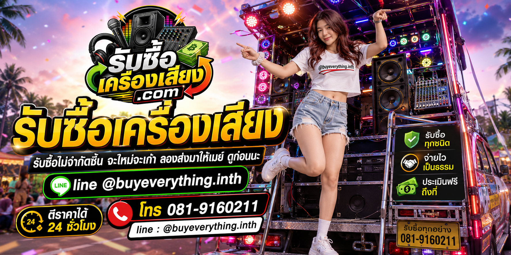 รับซื้อเครื่องเสียงทุกชนิด ให้ราคาดี จ่ายไว เป็นธรรม ประเมินฟรีถึงที่